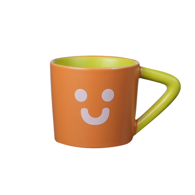 Dankzegging kleur blokkerende keramische koffiebeker grote capaciteit creatieve mok voor kantoor