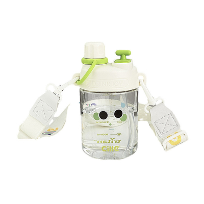 Klantenlogo Waterfles Schattige uitdrukking Sap stro beker met hoge esthetische waarde