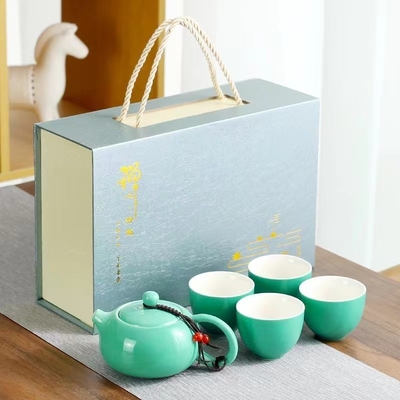 Multi Color Printing Hand Gift Box Set Ceramic Xishi Pot Tea Set voor de landbouw