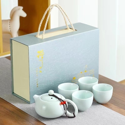 Multi Color Printing Hand Gift Box Set Ceramic Xishi Pot Tea Set voor de landbouw
