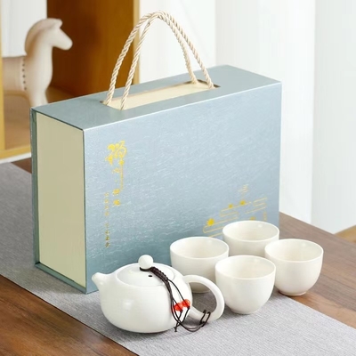 Multi Color Printing Hand Gift Box Set Ceramic Xishi Pot Tea Set voor de landbouw
