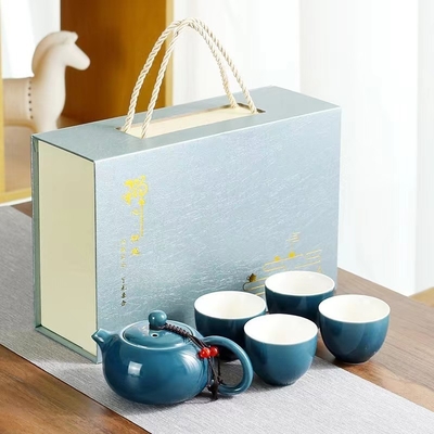 Multi Color Printing Hand Gift Box Set Ceramic Xishi Pot Tea Set voor de landbouw