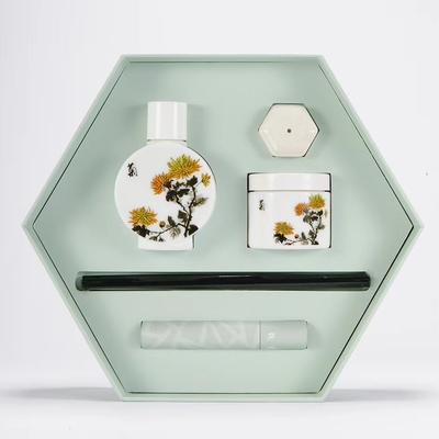 Rookloze glazen geuren aromatherapie set vier heren serie cadeau doos voor thuis