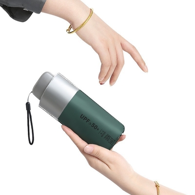 Mini Titanium zilver 50% vouwde zak paraplu Werknemerwelzijnsgeschenk voor alle gelegenheden
