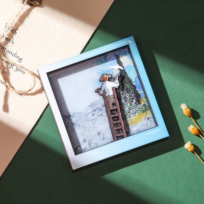 Doelstelling Landbouwmarkt Schattige Van Gogh Schilderkoelkast Sticker met magneet