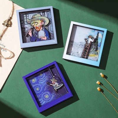 Doelstelling Landbouwmarkt Schattige Van Gogh Schilderkoelkast Sticker met magneet