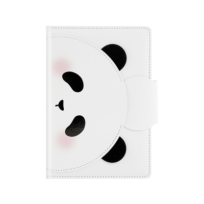 Mooie panda cartoon handboek leren cheque in notitieboek perfect voor de jaargelegenheid