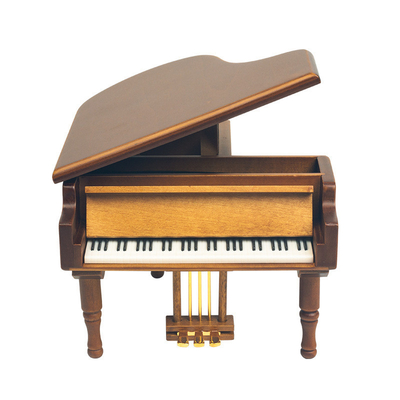 Zilkscherm gedrukt houten piano muziekdoos Ideaal voor bruiloft gunsten bruidsfeest cadeautjes