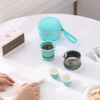 Draagbare Qianshan Kuaike Cup Set Reisbureau Souvenir voor National Style Tea Set