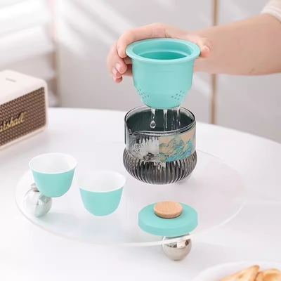 Draagbare Qianshan Kuaike Cup Set Reisbureau Souvenir voor National Style Tea Set