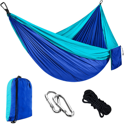 Multicolore schommelstoel voor camping buiten vrije tijd parachute stof hangmat nylon materiaal