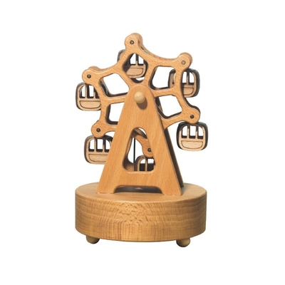 Houten geluk reuzenrad Achtkleurige doos Creatieve esdoorn doos met UV-druk
