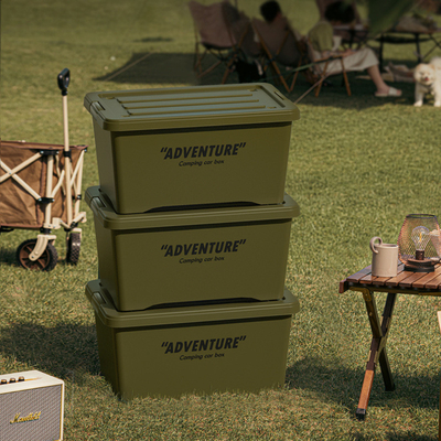 Custom Logo Grote capaciteit picknick huis opslagdoos voor buiten camping en enterprise cadeau