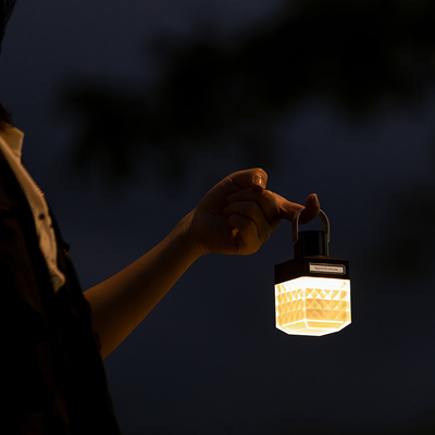 Afsluitingsfeest Retro Camping Lantern met warm licht en UV-printen