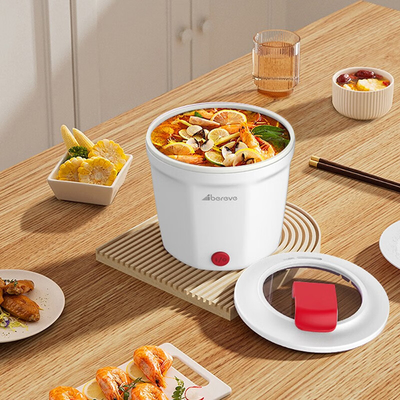 Logo aanpasbare elektrische kookpot perfect voor eenpersoons slaapkamer activiteiten