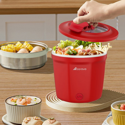 Logo aanpasbare elektrische kookpot perfect voor eenpersoons slaapkamer activiteiten