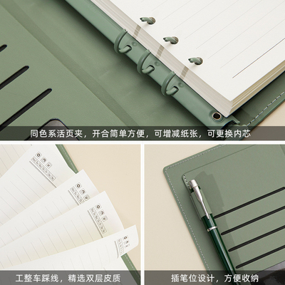 Klanten logo zijde scherm gedrukt High End Business Notebook Ideaal Onboarding Gift