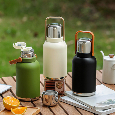 Activiteiten Draagbare 316 roestvrij staal waterfles 1200 ml geïsoleerde gestoofde theepot