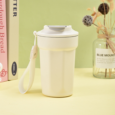 Silk Screen Printed Portable Rope Cup High Aesthetic Qiqu Geïsoleerde Cup voor kantoor