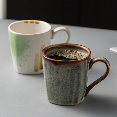 Vadersdag Retro Oven Transformatie Handgeschilderde Keramische Koffiekop voor kantoorcadeau