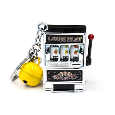Thanksgiving Rotary Mini Fruit Machine Sleutelhanger voor Creative Spelbare Digitale Loterij
