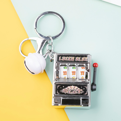 Thanksgiving Rotary Mini Fruit Machine Sleutelhanger voor Creative Spelbare Digitale Loterij
