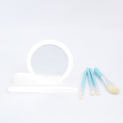Een moeiteloze mooie draagbare opvouwbare handheld LED make-up spiegel met UV-printen