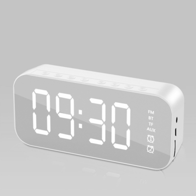 1 Kleurenprinten Bluetooth luidspreker wekker met radio-uitzending en kaartinvoeging