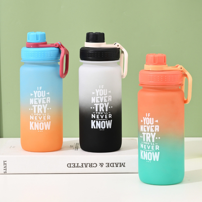 UV-printing Gradient Gefrosted Space Pot Plastic Sportwaterfles voor activiteiten
