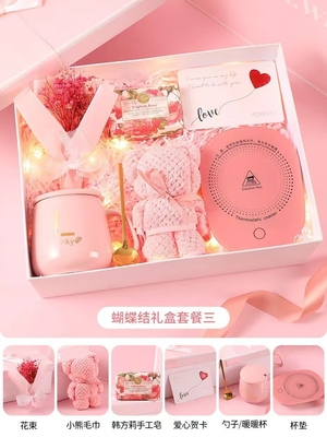 Zilkschermprinten Praktische Vrouwendag High End Geschenk Set voor 8 maart Godinnendag