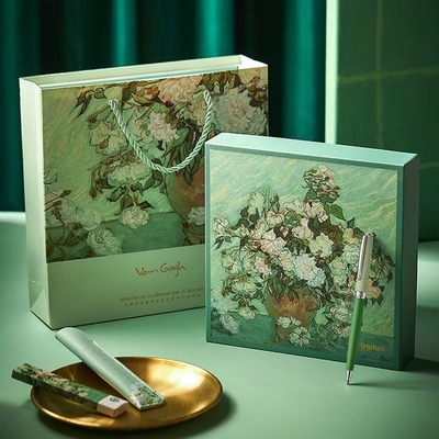 Custom Logo White Rose Pearl Pen Signature Pen voor hoog uiterlijk en neutraal kantoor