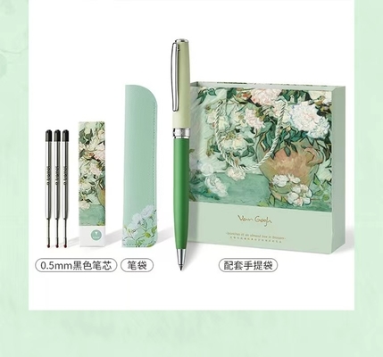 Custom Logo White Rose Pearl Pen Signature Pen voor hoog uiterlijk en neutraal kantoor