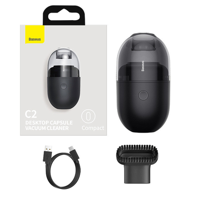 Creative Office Gift UV Printing Desktop Capsule Vacuum Cleaner met logo van de klant