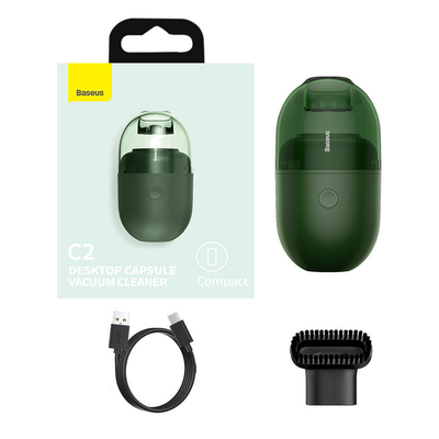 Creative Office Gift UV Printing Desktop Capsule Vacuum Cleaner met logo van de klant