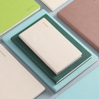 Kleine vers PU zachte leer paperback notitieboek in eenvoudige vaste kleur voor kantoor cadeau