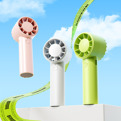 Werknemer geschenk mini opladen nek hangende ventilator met Custom logo zijde scherm printing