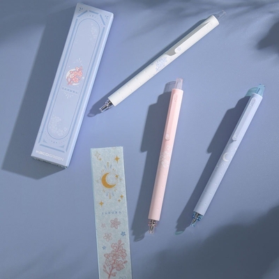 Hoog uiterlijk Landbouw Nacht aan de weg Sakura Neutrale Pen 3 Pakket voor kantoor Geschenk