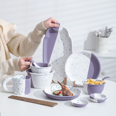 Officeproducten Romantisch Sterrenrivier Keramisch tafelgerei Geschenkset voor één persoon Hoog esthetisch ontwerp