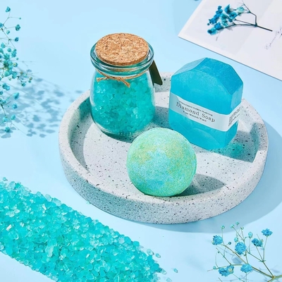 Silk Screen Printing Handheld Gift Set met aromatherapie kaars en zwem badbal