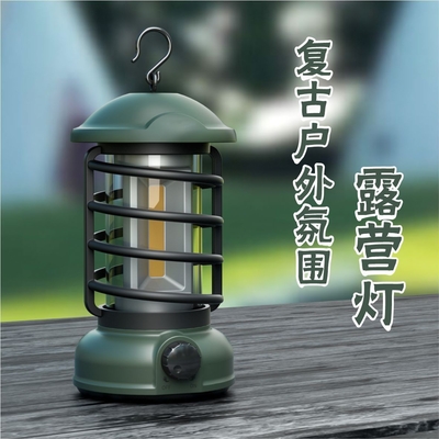 Klantenlogo Retro Camping Lights Perfect voor een onvergetelijke Thanksgiving Camping Trip