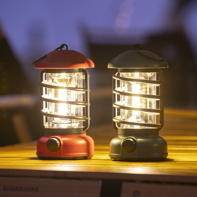 Klantenlogo Retro Camping Lights Perfect voor een onvergetelijke Thanksgiving Camping Trip