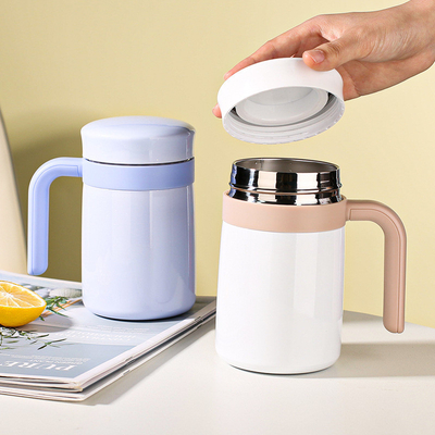 Zilkscherm gedrukt thee en water scheiding geïsoleerde beker 500 ml Valentijnsdag Gelegenheid