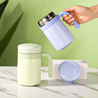 Zilkscherm gedrukt thee en water scheiding geïsoleerde beker 500 ml Valentijnsdag Gelegenheid