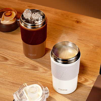 480/650 ml Vacuüm Handle Spring Cap Cup Fiets Koffie Auto Geïsoleerde Cup Ideaal Nieuwsgeschenk
