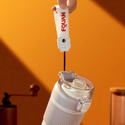 480/650 ml Vacuüm Handle Spring Cap Cup Fiets Koffie Auto Geïsoleerde Cup Ideaal Nieuwsgeschenk