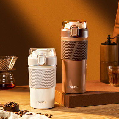 480/650 ml Vacuüm Handle Spring Cap Cup Fiets Koffie Auto Geïsoleerde Cup Ideaal Nieuwsgeschenk