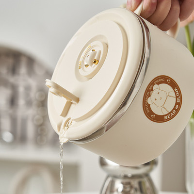Instant Noodle Bowl met deksel van roestvrij staal Afvoer en onderdompeling 1 kleurenprinten