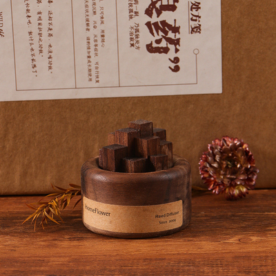 Gepersonaliseerde aromatherapie uitgebreide geur hout essentiële olie met kleurenprinten