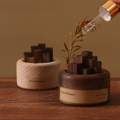 Gepersonaliseerde aromatherapie uitgebreide geur hout essentiële olie met kleurenprinten
