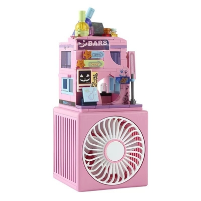 Kleurenprinten voor grafische afbeeldingen 1 Kleur Man USB Kleine ventilator Creatieve kindertaalventilator
